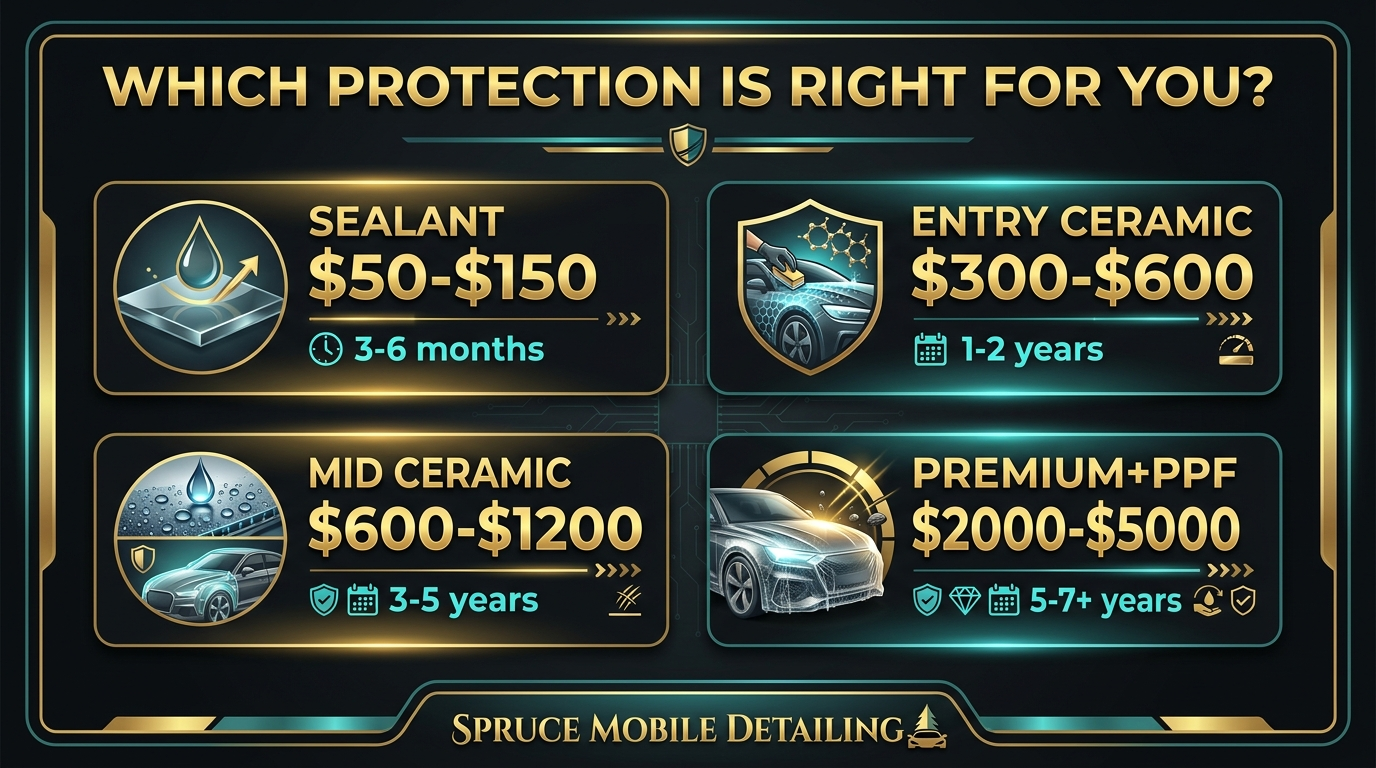 Paint protection recommendation by situation budget lease daily driver luxury