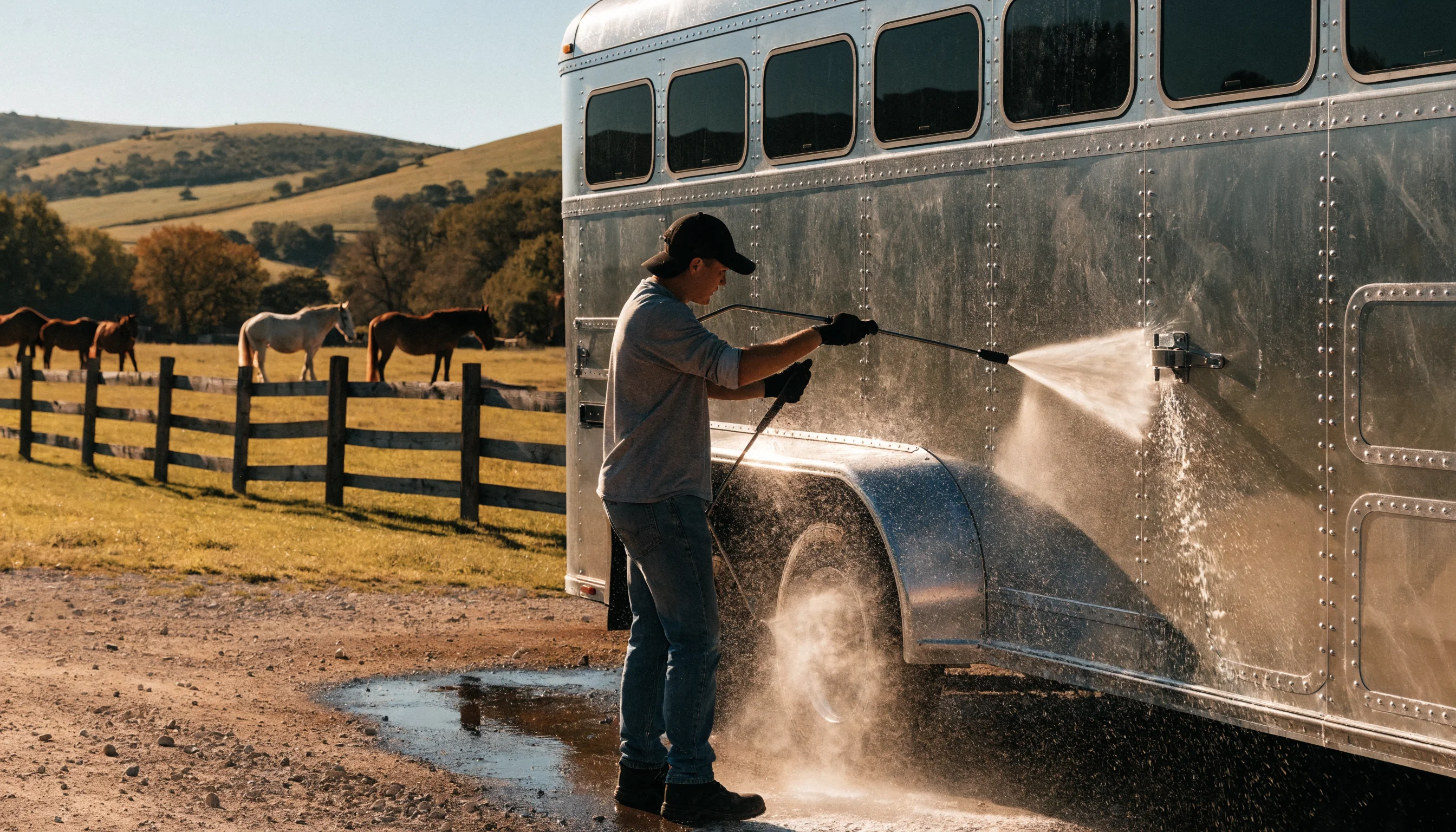 Horse Trailer & Livestock Trailer Detailing in Elizabeth & Franktown