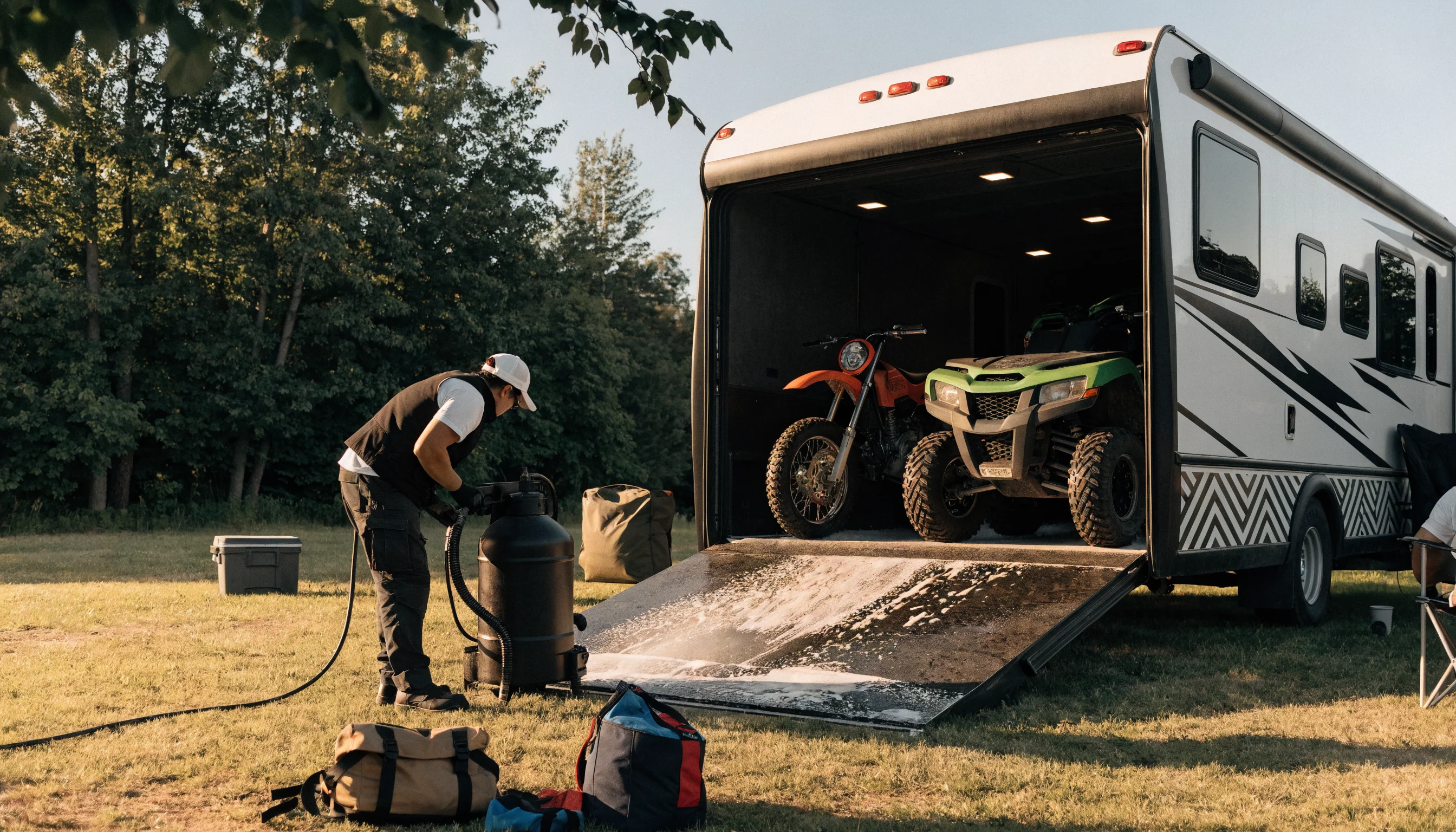 Toy Hauler Detailing: ATVs, Dirt Bikes & Adventure Rigs