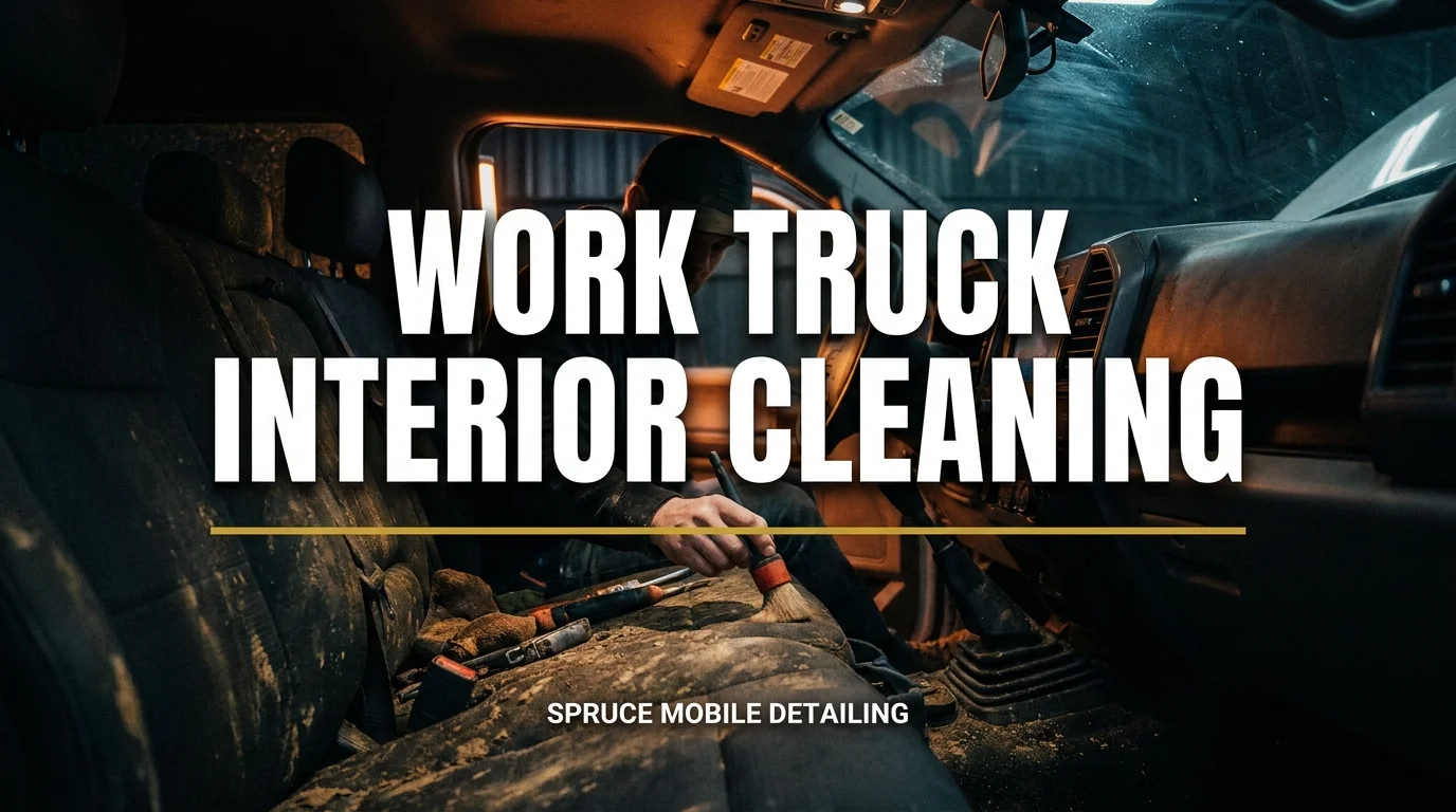 Work Truck Interior Cleaning: Construction Dust & Job Site Grime